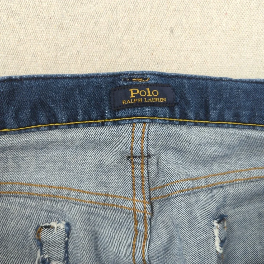 Polo Ralph Lauren Jeans Mens‎ 36x32 Blue Varick Slim Straight Preppy Casual
